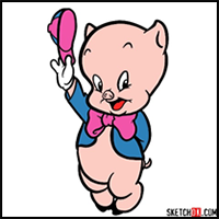 How to Draw Porky Pig