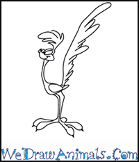 How to Draw The Road Runner from Looney Tunes