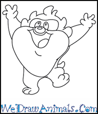 How to Draw Baby Taz from Looney Tunes