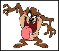How to Draw Taz