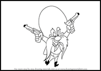 How to Draw Yosemite Sam from Looney Tunes