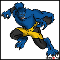 How to Draw Beast (X-Men Mutant)