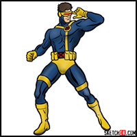 How to Draw Cyclops from X-Men