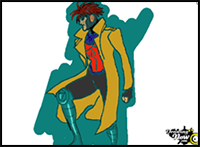 How to Draw Gambit from X-Men