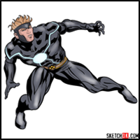 How to Draw Havok from X-Men Series