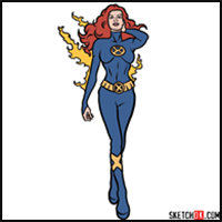 How to Draw Jean Grey the Dark Phoenix