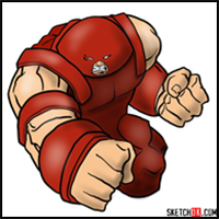 How to Draw Juggernaut, the Villian from X-Men Series