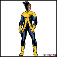 How to Draw Sunspot (X-Men)