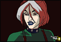 How to Draw Rogue from X-Men
