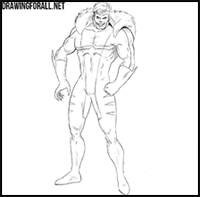 How to Draw Sabretooth