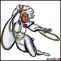 How to Draw Ororo Munroe
