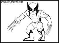 How to Draw Wolverine for Kids