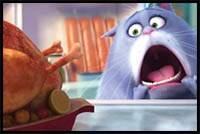 How to Draw Chloe the Cat from The Secret Life of Pets : Easy Drawing Tutorial for Kids