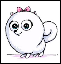 How to Draw Gidget Step by Step Easy