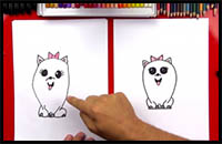 How to Draw Gidget from The Secret Life of Pets