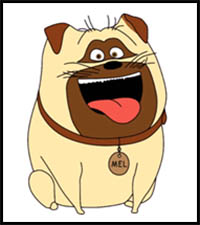 How to Draw Mel Secret Life of Pets Movie