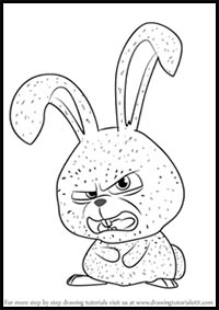 How to Draw Snowball from The Secret Life of Pets