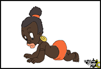 How to Draw Inki from Looney Tunes