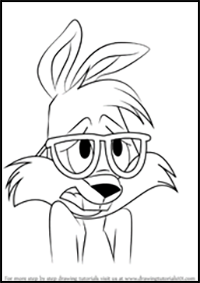 How to Draw Rodney Rabbit from Looney Tunes