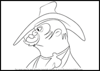 How to Draw Nasty Canasta from Looney Tunes