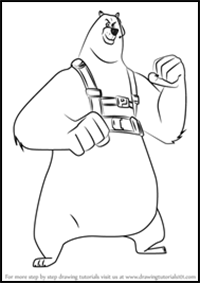 How to Draw Corporal from The Penguins of Madagascar