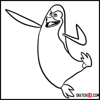 How to Draw Kowalski | Madagascar