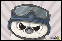 How to Draw Short Fuse from The Penguins of Madagascar