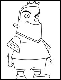 How to Draw Kyle from Squirrel Boy