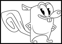 How to Draw Leon from Squirrel Boy