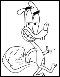 How to Draw Rodney from Squirrel Boy