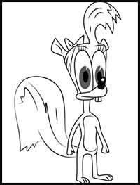How to Draw Darlene from Squirrel Boy
