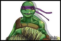How to Draw Donatello from Teenage Mutant Ninja Turtles