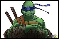 How to Draw Leonardo from Teenage Mutant Ninja Turtles