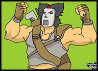 How to Draw Casey Jones from Teenage Mutant Ninja Turtles