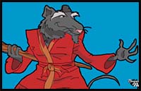 How to Draw Splinter from Teenage Mutant Ninja Turtles
