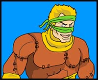 How to Draw Rat King from Teenage Mutant Ninja Turtles