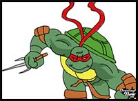 How to Draw Raphael from Teenage Mutant Ninja Turtles