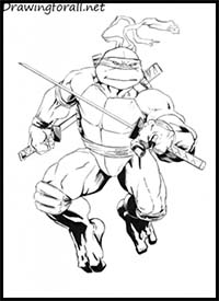 How to Draw Leonardo from TMNT