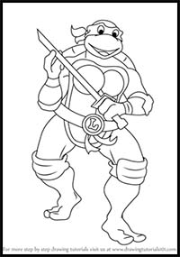 How to Draw Leonardo from Teenage Mutant Ninja Turtles