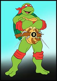 How to Draw Raphael from Teenage Mutant Ninja Turtles
