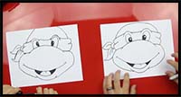 How to Draw a Teenage Mutant Ninja Turtle Face
