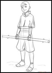 How to Draw Aang from Avatar