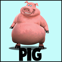 How to Draw Pig from Back at the Barnyard in Easy Steps Drawing Tutorial
