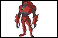 How to Draw Waterhazard from Ben 10 Omniverse