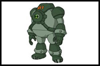 How to Draw NRG from Ben 10