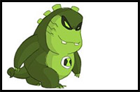 How to Draw Upchuck from Ben 10 Omniverse