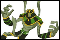 How to Draw Snare-Oh from Ben 10 Omniverse