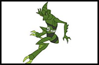 How to Draw Crashhopper from Ben 10 Omniverse