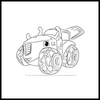 how to draw zeg from blaze and the monster machines