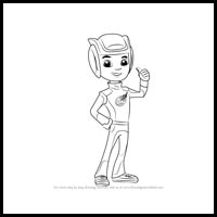 how to draw aj from blaze and the monster machines